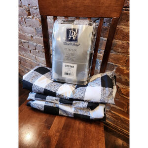 New! 4 Long Buffalo Check Print Window Panels 52×96